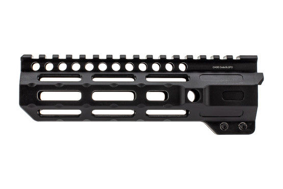 Midwest Industries AR 15 M-LOK 7" Combat Rail with black anodized finish is free float with full length top rail